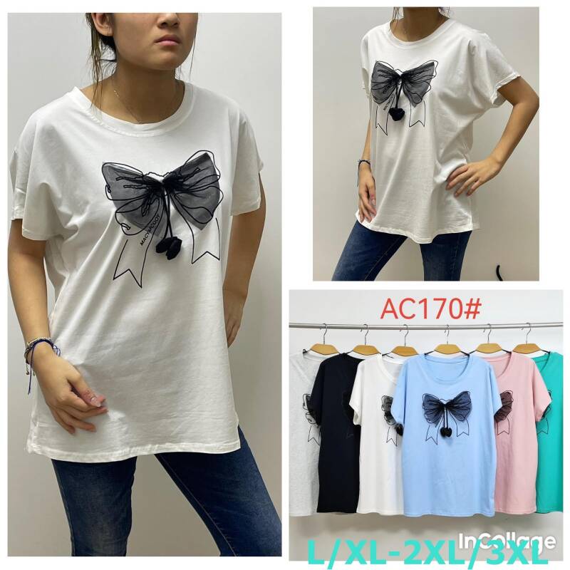 Bluzki damskie Roz L/XL-2XL/3XL, Mix Kolor Paczka 12 szt
